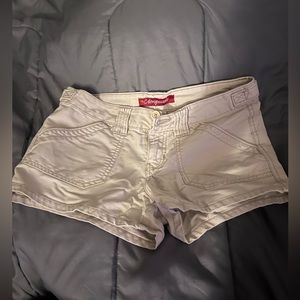 Aeropostale y2k 2000s white shorts